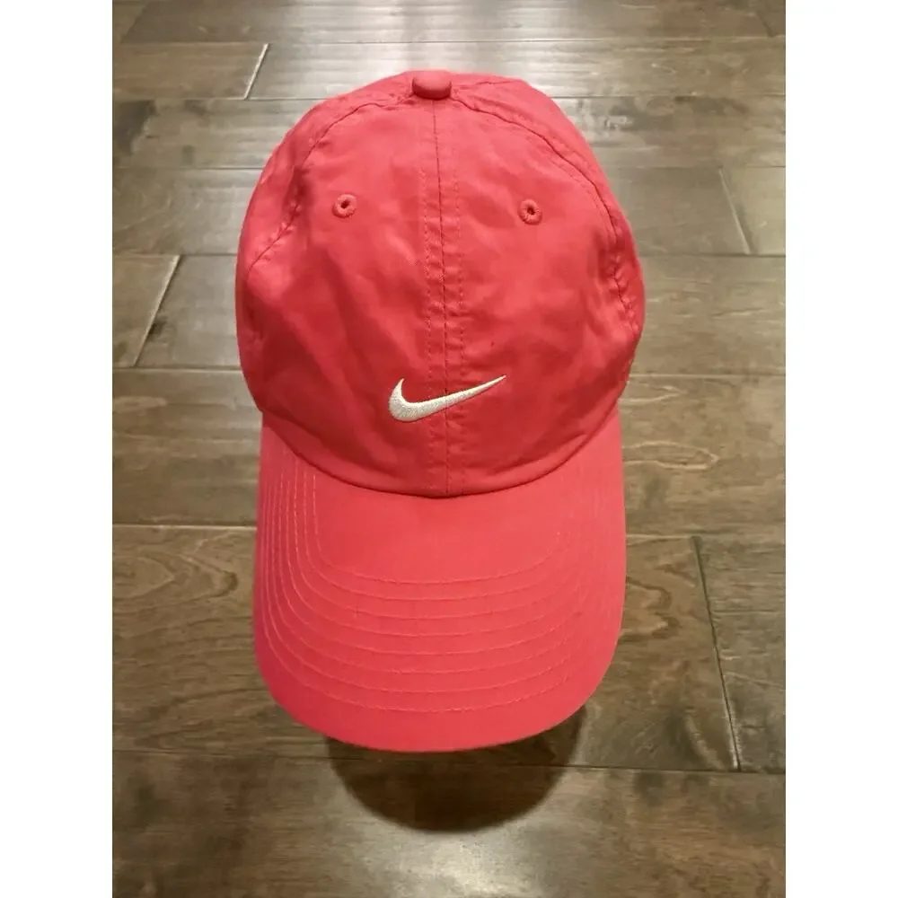 Nike Golf Womens Pink Center Swoosh Adjustable Strapback Hat Cap 594841-604